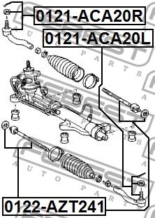 Тяга рулевая FEBEST 0122AZT241
