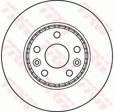 Диск тормозной передний TRW DF6110