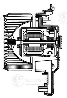 Вентилятор отопителя LUZAR LFH2327