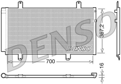 Радиатор кондиционера DENSO DCN51004