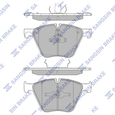 Колодки тормозные передние SANGSIN SP2395