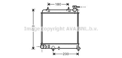 Радиатор системы охлаждения AVA HYA2085