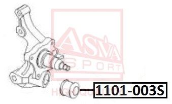 Сайлентблок амортизатора заднего ASVA 1101003S