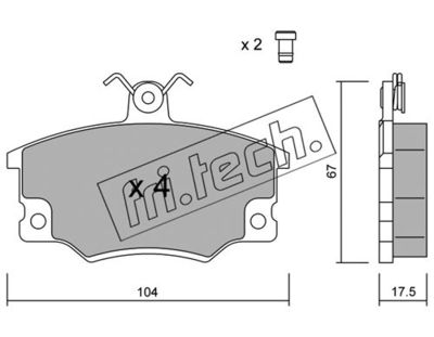 Комплект колодок для дискового тормоза TRUSTING 0321