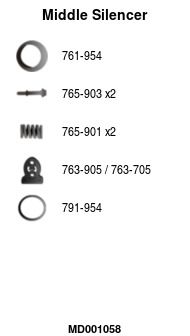 Глушитель средняя часть POLMOSTROW 2522