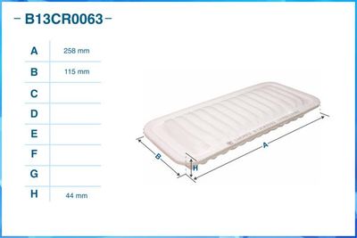 Фильтр воздушный CWORKS B13CR0063