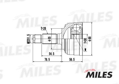 ШРУС наружный Miles GA20149