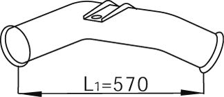 Глушитель средняя часть NOVAK 10300