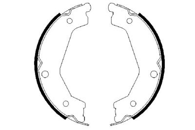 Колодки тормозные барабанные BOSCH 0986487708