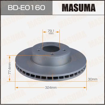 Диск тормозной Masuma BDE0160