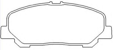Колодки тормозные дисковые передние AKYOTO AKD1527