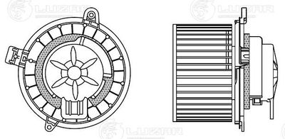 Вентилятор отопителя LUZAR LFH2409