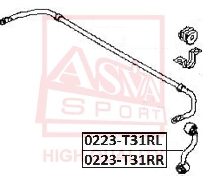 Стойка стабилизатора ASVA 0223T31RL