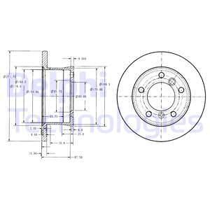 Диск тормозной DELPHI BG3237