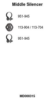 Глушитель средняя часть POLMOSTROW 3008