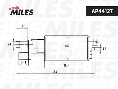 Насос топливный Miles AP44127