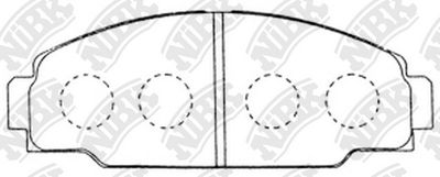 Колодки тормозные дисковые NIBK PN1212