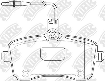 Колодки тормозные дисковые NIBK PN0469W