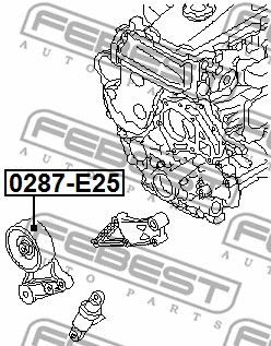 Ролик натяжителя FEBEST 0287E25