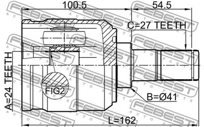 ШРУС внутренний FEBEST 1211TUC20MT