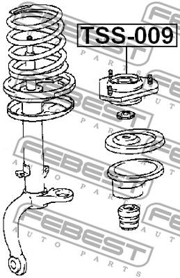 Опора амортизатора переднего FEBEST TSS009