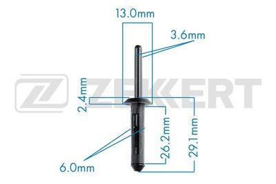Клипса крепежная LEX WW11569