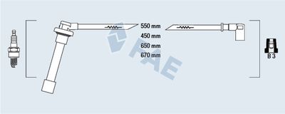 Провода зажигания FAE 85821