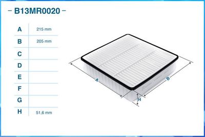 Фильтр воздушный CWORKS B13MR0020
