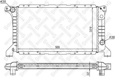 Радиатор STELLOX 1025252SX
