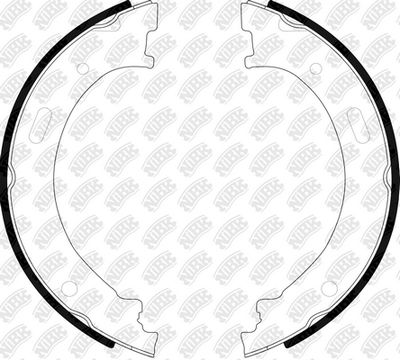 Колодки тормозные барабанные NIBK FN0677