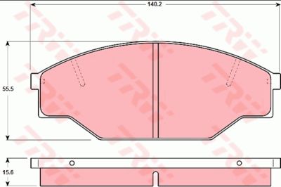 Колодки тормозные дисковые TRW GDB1181