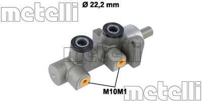 Цилиндр тормозной главный METELLI 050722