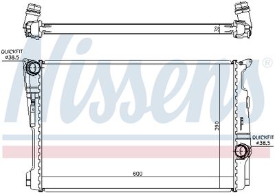Радиатор NISSENS 60808