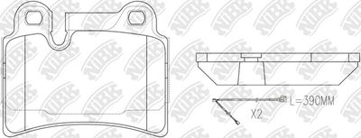 Колодки тормозные дисковые NIBK PN0541W