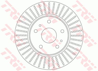 Диск тормозной передний TRW DF6684