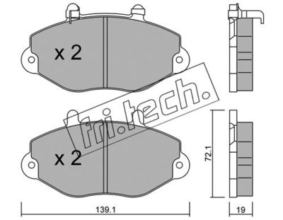 Комплект колодок для дискового тормоза TRUSTING 2021