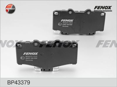 Колодки тормозные передние FENOX BP43379