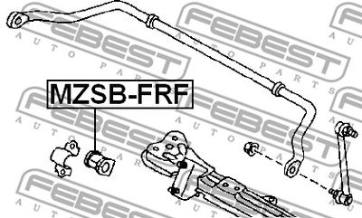 Втулка стабилизатора переднего FEBEST MZSBFRF