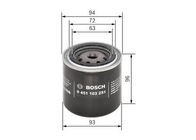 Фильтр масляный BOSCH 0451103251