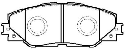 Колодки тормозные дисковые передние HSB HP5177