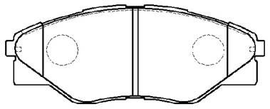 Колодки тормозные дисковые HSB HP9993