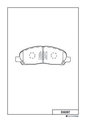 Колодки тормозные дисковые MK KASHIYAMA D6097