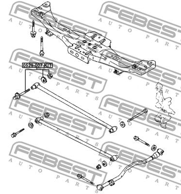 Болт эксцентриковый MAZDA BC1F2866Z