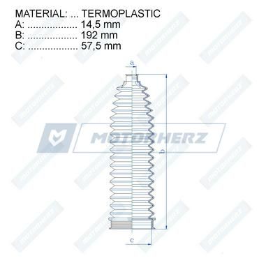 Пыльник рулевой рейки MotorHerz RDZ0561MG