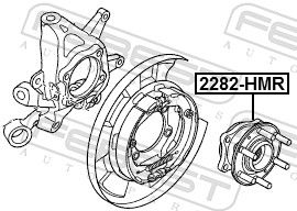 Ступица колеса задняя Hyundai/Kia 527302J000