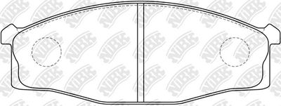 Колодки тормозные дисковые передние NIBK PN2204