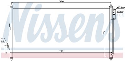 Радиатор кондиционера NISSENS 94907
