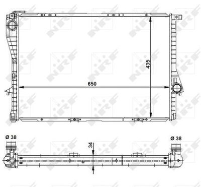 Радиатор системы охлаждения NRF 55321
