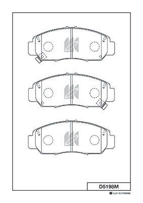 Колодки тормозные дисковые MK KASHIYAMA D5198M