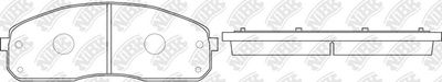 Колодки тормозные передние NIBK PN0600
